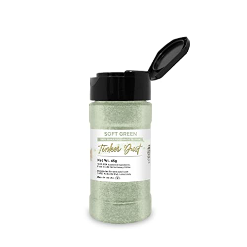 Soft Green Edible Glitter