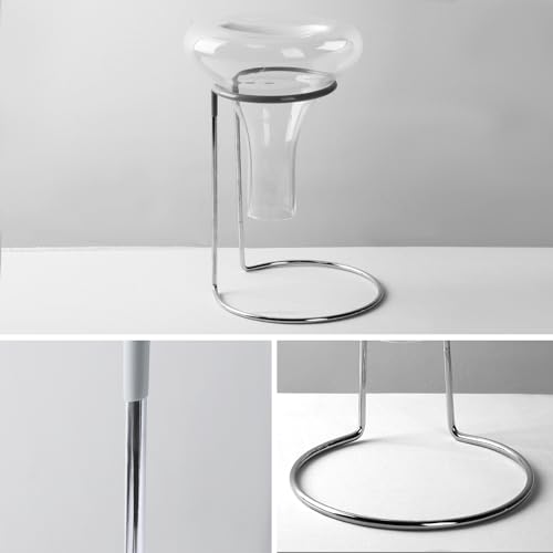 Wine Decanter Drying Stand with Rubber Coated Top to Prevent Scratches