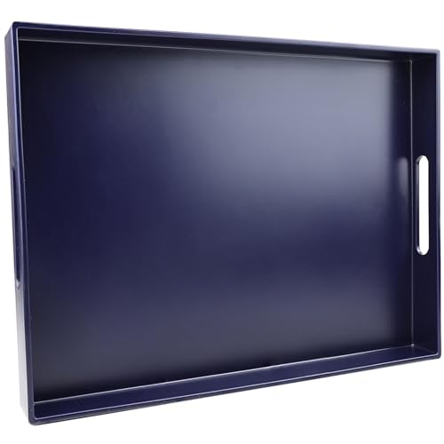 Navy Blue Serving Tray for Coffee Table