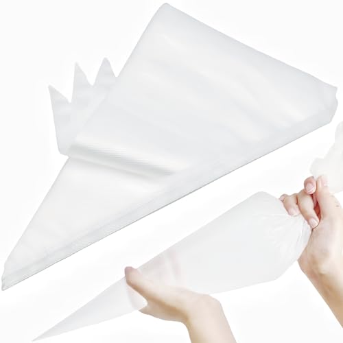 18 Inch Large Piping Bags Disposable Pastry Bags 100 Pack Thick Plastic Anti