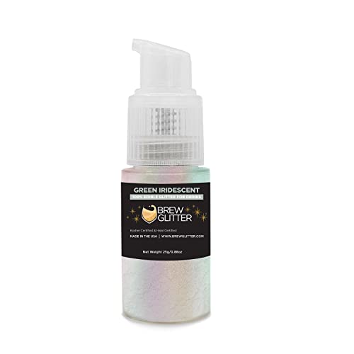 Green Iridescent Brew Glitter Edible Glitter for Drinks