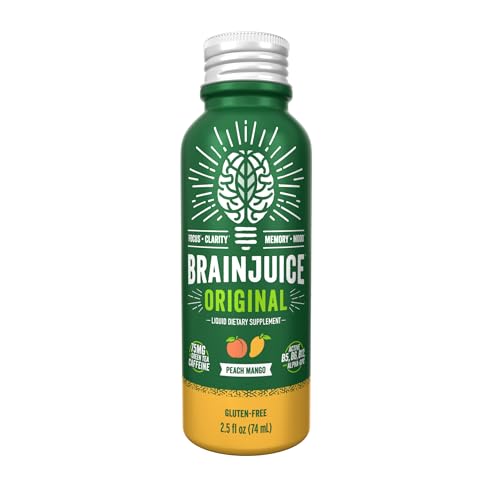 Peach Mango Caffeinated Nootropic Supplement Shot (30 Fl Oz)