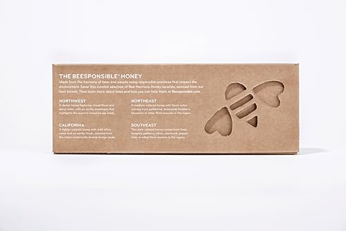 Coast-to-Coast Honey Flight, Gift Set, 3 oz Jars (Pack of 4) (12 Ounce)