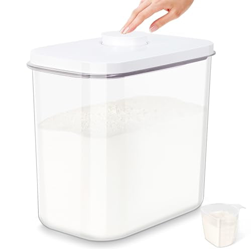 Airtight Rice Container 25 Lbs with Handle and Cup