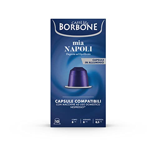 Mia Napoli Aluminum Capsules Compatible with Nespresso Original Machines (100 Count)