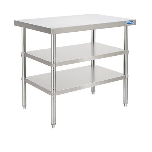 Stainless Steel Table Commercial Stainless Steel Prep Table 18 x 30 Inch