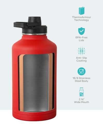 Half Gallon Water Jug Insulated Stainless Steel