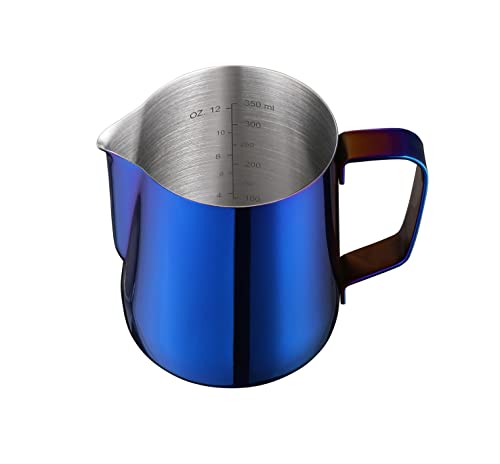 Milk Frothing Pitcher 12oz Stainless Steel Pitcher Perfect for Latte Art