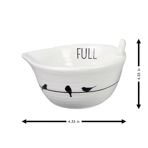 Bird Themed Ceramic Measuring Cups Set (4 Count)