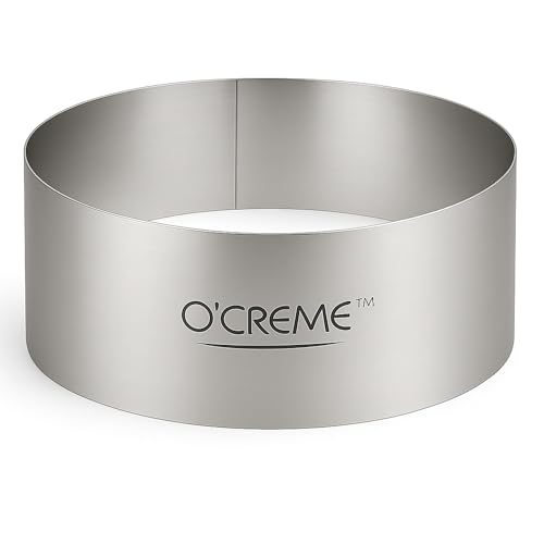 Stainless Steel Cake Ring Mold for Baking 8x4 Inch