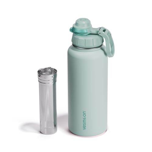 Vessence 32 Oz Stainless Steel Tea Infuser Bottle for Loose Leaf Tea