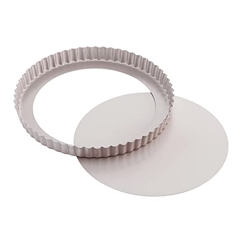 9.5 Inch Round Tart Pan with Removable Loose Bottom