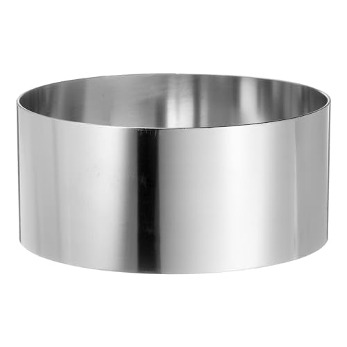 Round Cake Ring 4 x 2 Inch Seamless Stainless Steel Pastry Mousse Dessert Ring Mirror Coating for Baking Cooking Making Tool