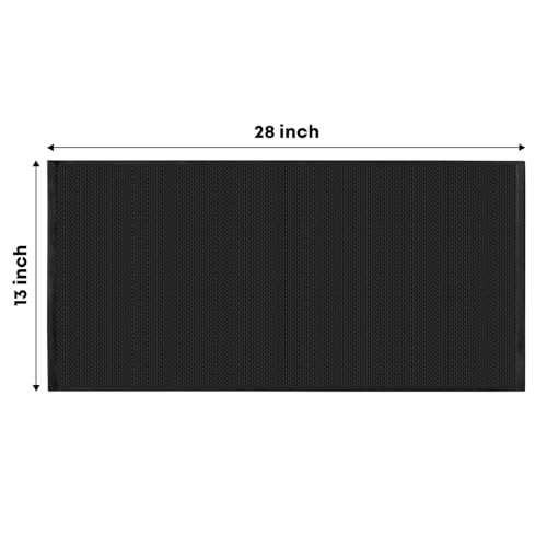 100% Cotton Black Waffle Weave Kitchen Dish Cloths (4 Count)