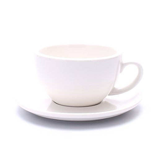 Latte Art Ceramic Cup and Saucer Cappuccino Fine Porcelain