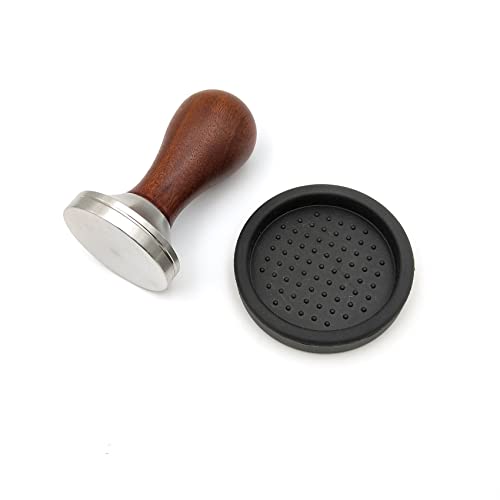 Coffee Tamper Espresso Hand Tamper 304 Stainless Steel Espresso Coffee Tamper with Mat