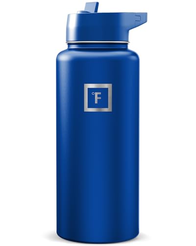 32 oz Wide Mouth Water Bottle with Straw