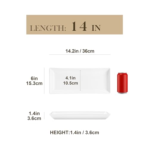 Porcelain Serving Platters Set of 4 (4 Count)