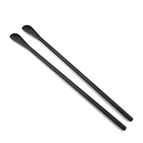 Matte Long Handle Spoon Cocktail Mixing Stirring Spoons Iced Tea Coffee Spoons with 8.6 inch Long Handle Brushed SUS304 Stainless Steel (3 Count)