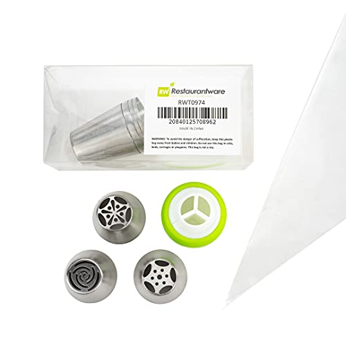Pastry Tek Russian Piping Tips Set 18 Piece Durable Cake Decorating Kit (7 Count)