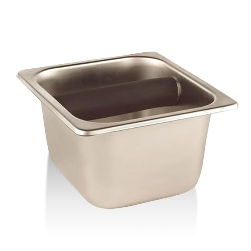 Stainless Steel Espresso Knock Box with Bar