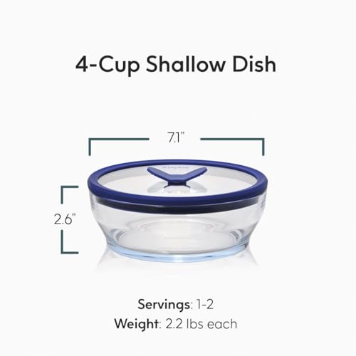 4 Cup Glass Food Storage with Lid