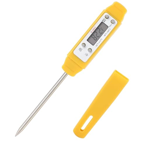Digital Food Thermometer Automatic Calibration Pen High Accuracy Electronic Pocket Thermometer Yellow Home and Family Appliance and Decor