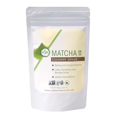Aiya Authentic Japanese Origin Culinary Grade Matcha Green Tea Powder (3.5 Ounce)