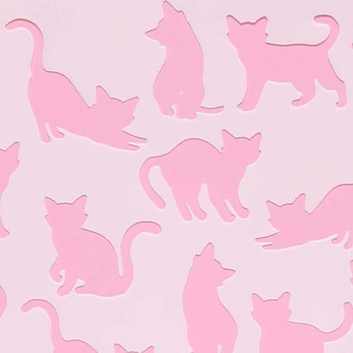 Cake Decorating Cat Pattern Stencil