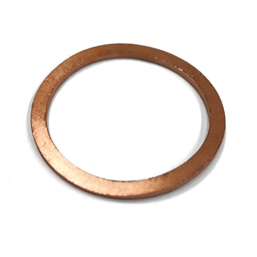 M34 Copper Flat Washer Crush Washer Sealing Ring (10 Count)