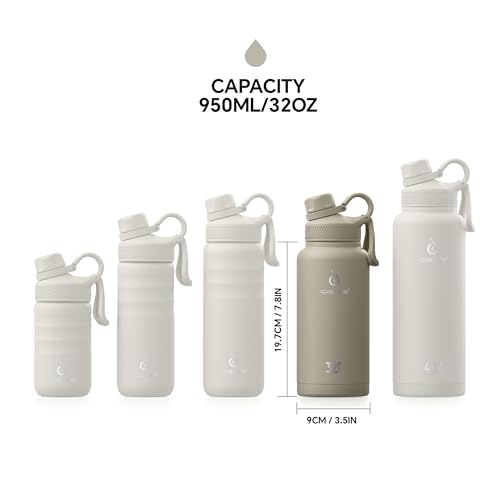Insulated Stainless Steel Water Bottle with 2 Leak