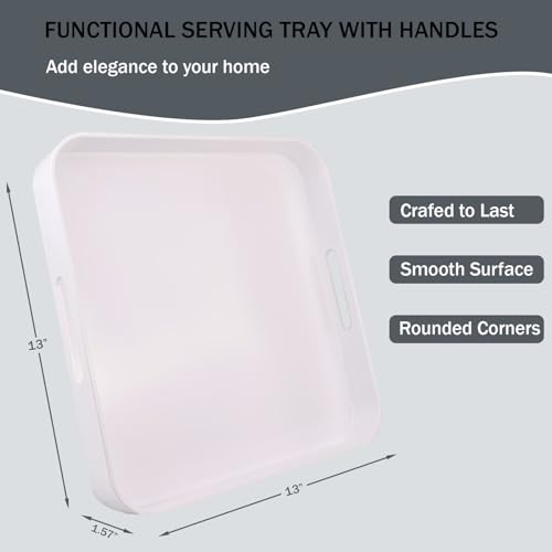 Square White Serving Tray
