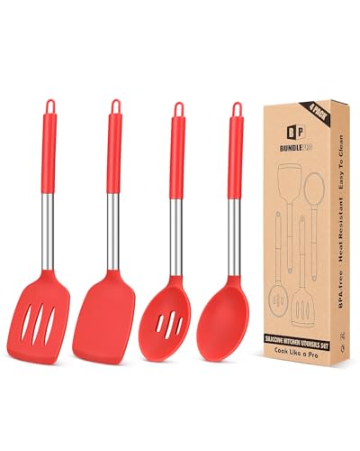 Pack of 4 Silicone Cooking Utensils Set (4 Count)