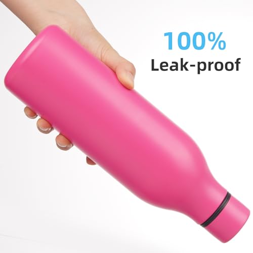 25 oz Insulated Stainless Steel Metal Water Bottle with Strap