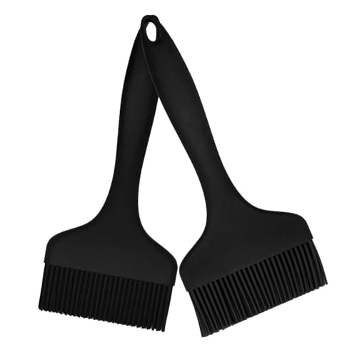 2 Pcs Of Silicone Basting Brushes Heat Resistant Pastry Brush Oil brush BBQ Grill Brush Set One (2 Count)