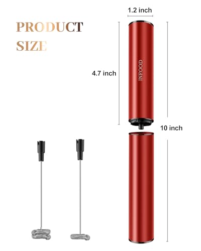 Rechargeable Milk Frother with Cover