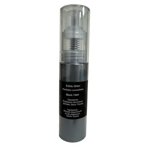 Black Edible Glitter Spray