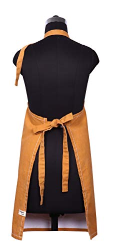 Cotton Solid Aprons for Women with Pocket