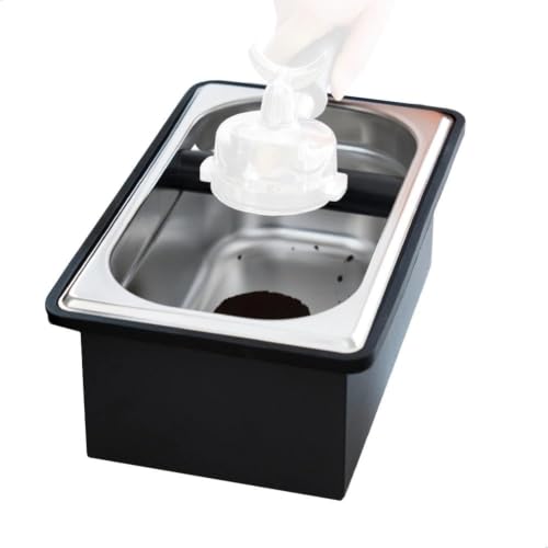 Large Stainless Steel Espresso Knock Box for Coffee Grounds