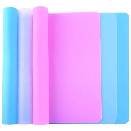 3PCS A3 Extra Large Silicone Sheet for Crafts Jewelry Casting Molds