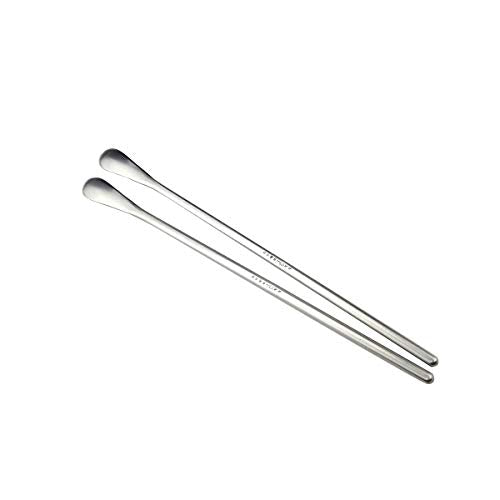 Matte Long Handle Spoon Cocktail Mixing Stirring Spoons Iced Tea Coffee Spoons with 8.6 inch Long Handle Brushed SUS304 Stainless Steel (6 Count)