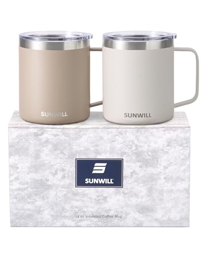 Travel Coffee Mug Set of 2 (2 Count)