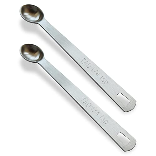 2PCS 1/4tsp(1.25ml) Mini Measuring Spoon, Small Teaspoon for Tiny Amounts