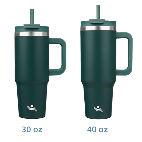 40 oz Insulated Tumbler Water Bottle with Handle