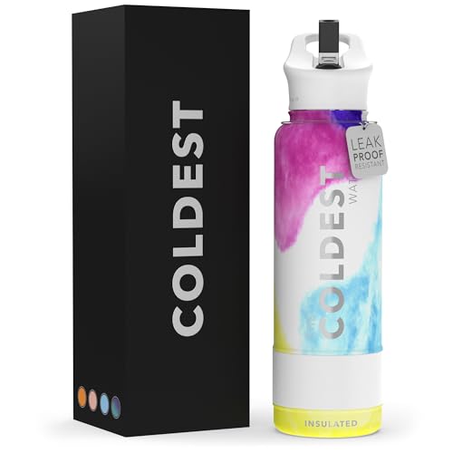 Coldest Insulated Water Bottle with Straw Lid