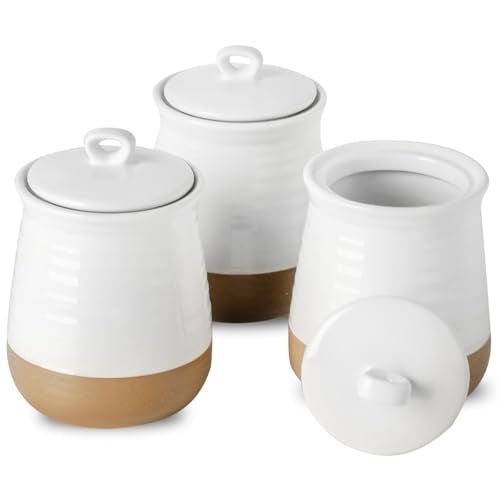 Ceramic Food Storage Jars (3 Count)