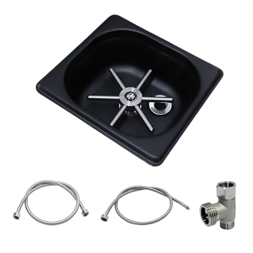 Rinser Glass Rinser Espresso Rinser Solid Brass and 304 Stainless Steel Bar Glass Rinser for Kitchen Sink