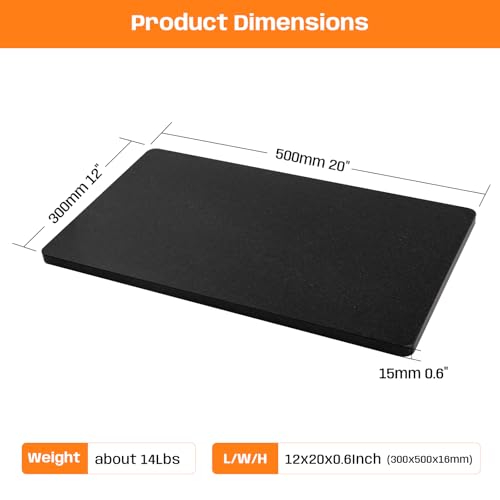 Granite Cutting Board 12x20 Inch Large Stone Cutting Board
