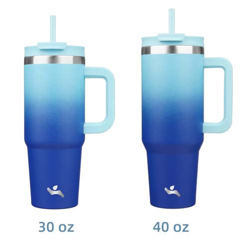 40 oz Insulated Tumbler Water Bottle with Handle