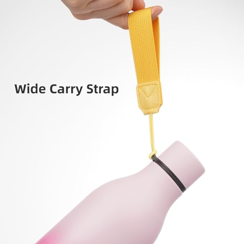 25 oz Insulated Stainless Steel Metal Water Bottle with Strap